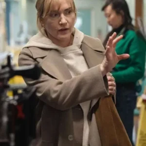Goodbye June Kate Winslet Beige Wool Coat
