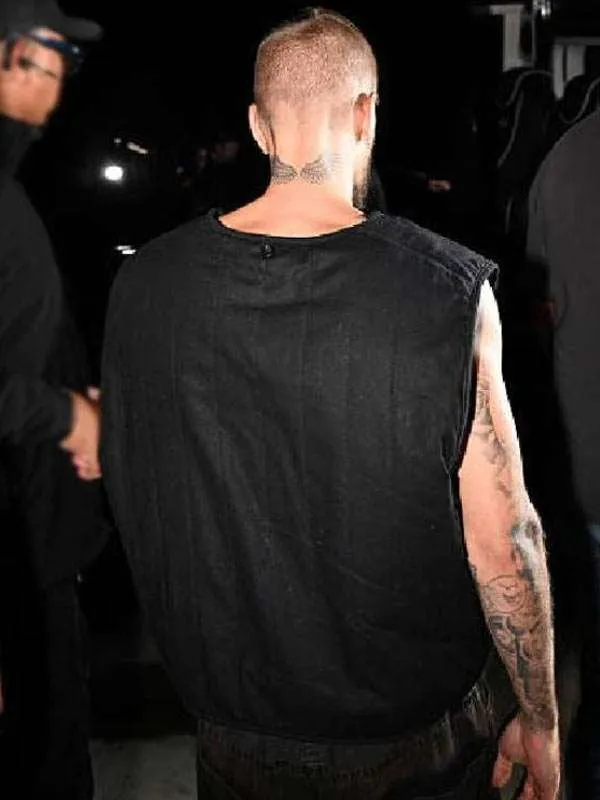 Los Angeles Justin Bieber Black Vest