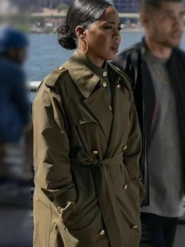 Ayanna Bell Law and Order Organized Crime S05 Green Coat