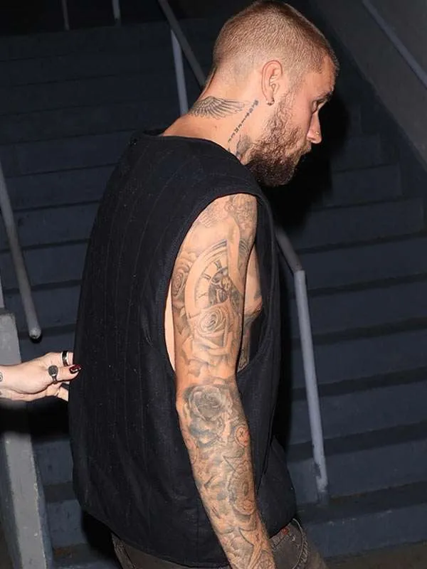 Los Angeles Justin Bieber Black Vest