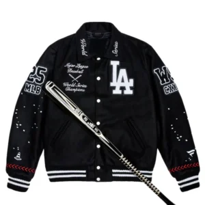 MLB World Series Los Angeles Dodgers Black Champions Jacket