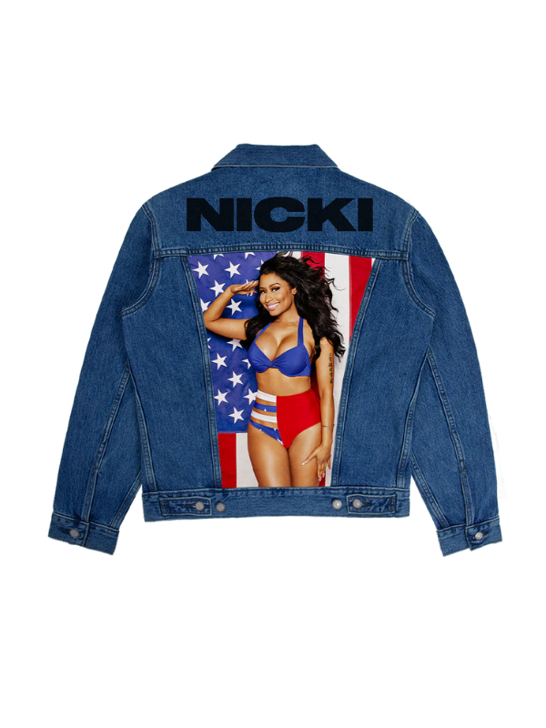 Nicki Flag Denim Jacket