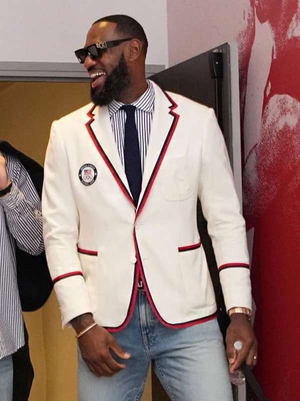 LeBron James Paris Olympics 2024 Team USA Blazer