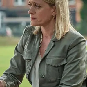 Christine Mokhtar Reunion 2025 Green Leather Jacket