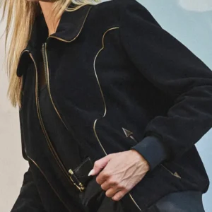 Rodeo Let’s Get Lucky Black Bomber Jacket