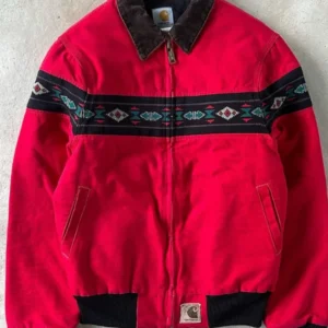 Vintage 90s Carhartt Santa Fe J77 RED Jacket