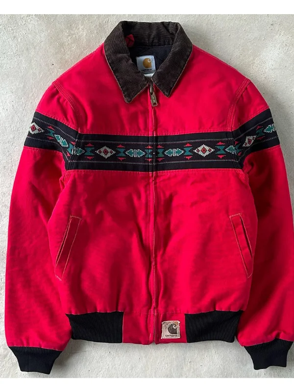 Vintage 90s Carhartt Santa Fe J77 RED Jacket