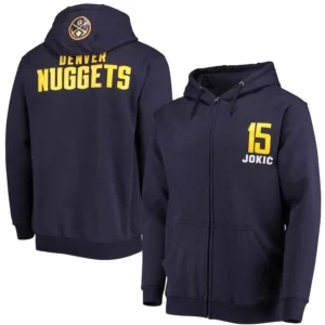 Nikola Jokic Denver Nuggets Full-Zip Hoodie Jacket