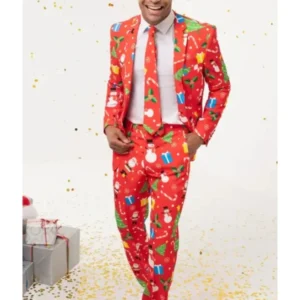 Festive Fun Red Christmas Suit