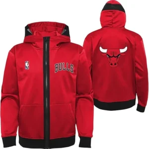 Chicago Bulls NBA Full Zip Hooded Jacket