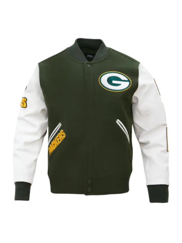 NFL Green Bay Packers Classic Wool Varsity Jacket
