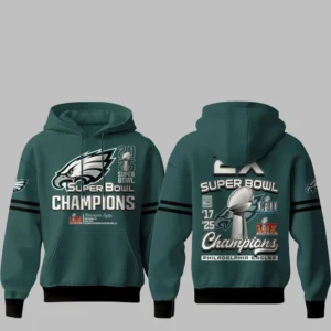 Philadelphia Eagles 2X Super Bowl Championship Hoodie