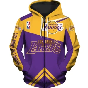 Los Angeles Lakers NBA Zip up Hoodie Jacket