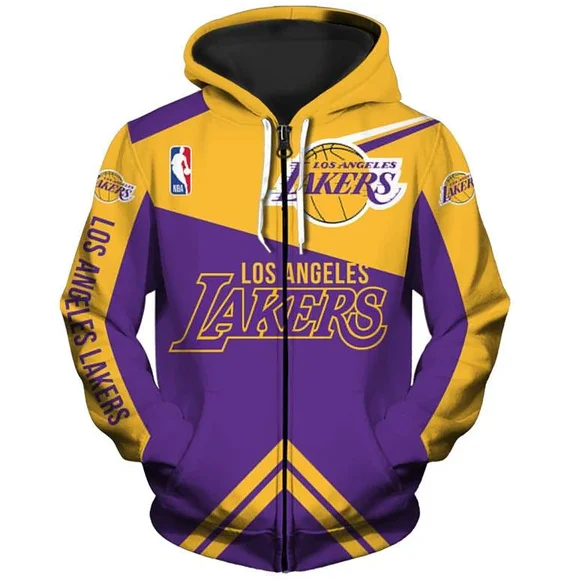 Los Angeles Lakers NBA Zip up Hoodie Jacket