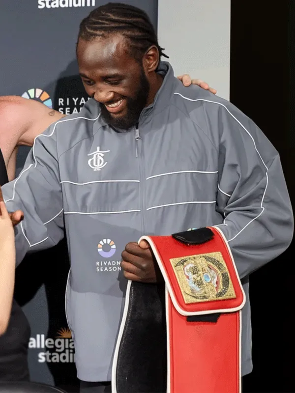 Terence Crawford After Fight Grey Jacket