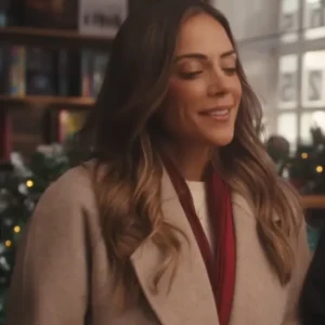 The Christmas Ring 2025 Vanessa Mayfield Grey Wool Coat