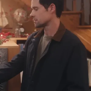 The Christmas Ring 2025 Ben Miller Black Cotton Jacket