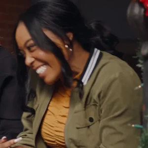 Unexpected Christmas Marissa Green Bomber Jacket