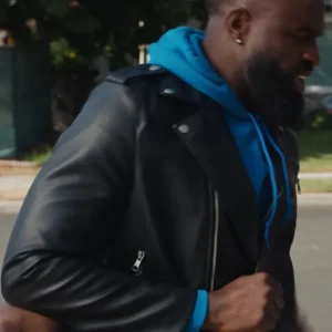 Unexpected Christmas 2025 Michael Black Biker Jacket