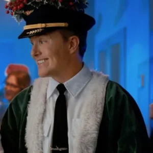 Christmas Above the Clouds Matthew Clarke Green Santa Robe