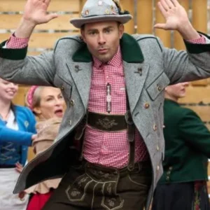 A Keller Christmas Vacation 2025 Jonathan Bennett Wool Coat