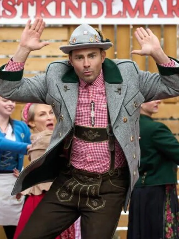 A Keller Christmas Vacation 2025 Jonathan Bennett Wool Coat