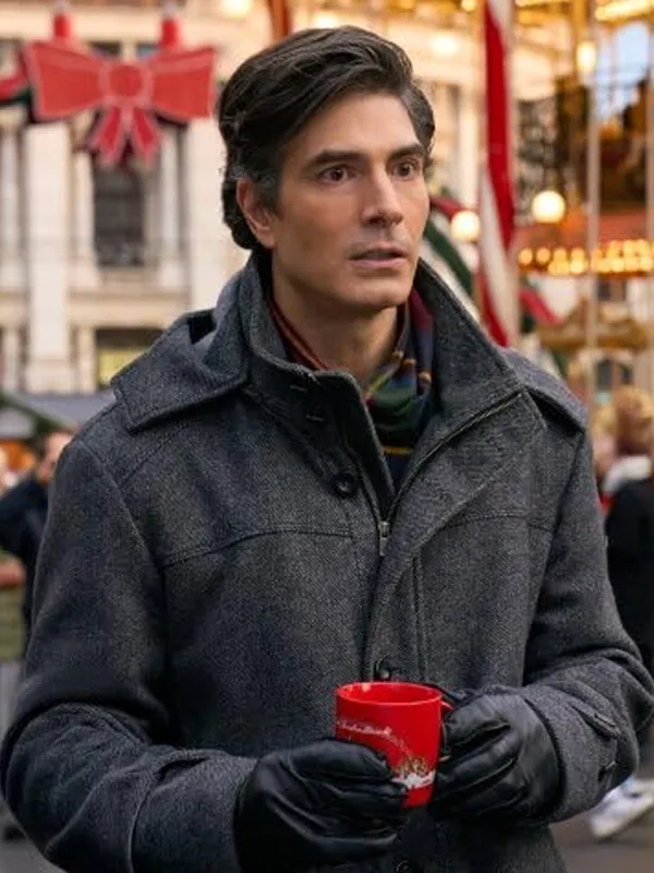 A Keller Christmas Vacation 2025 Brandon Routh Wool Coat