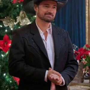 Warren Christie A Royal Montana Christmas Black Blazer