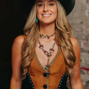 CMA Fest Lainey Wilson Cowboy Leather Vest