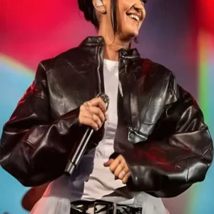 Joy Crookes O2 Academy Birmingham Concert Black Crop Jacket