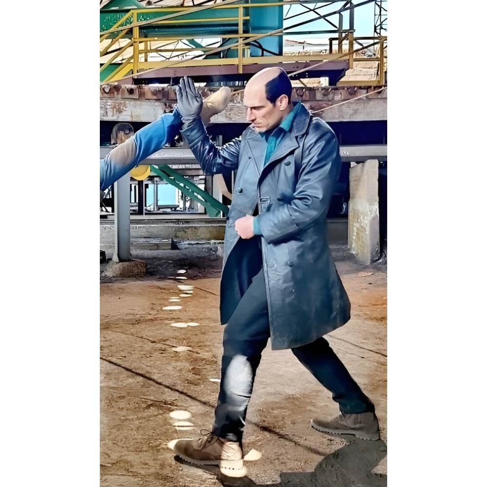 Diablo Marko Zaror Black Leather Trench Coat