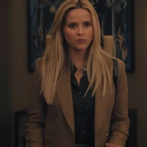 Reese Witherspoon The Morning Show S04 Brown Blazer