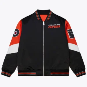 Philadelphia Flyers Black Throwback Current Satin Jacket