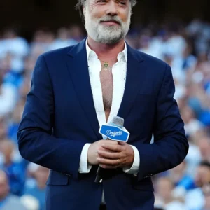 World Series 2025 Rufus Wainwright Blue Blazer