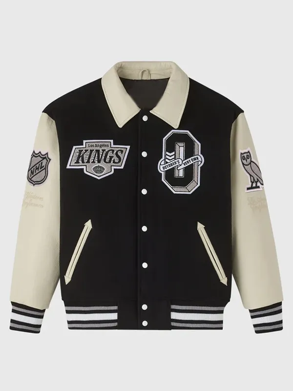NHL Los Angeles Kings Unisex Black Varsity Jacket