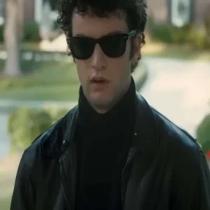 Oh What Fun Dominic Sessa Black Leather Jacket