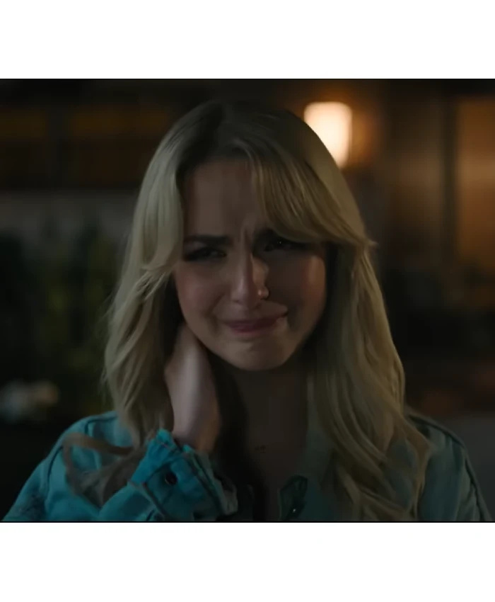 Regretting You Mckenna Grace Denim Blue Jacket