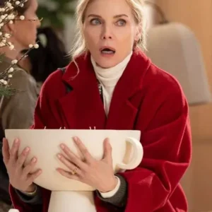Oh What Fun Michelle Pfeiffer Red Wool Coat