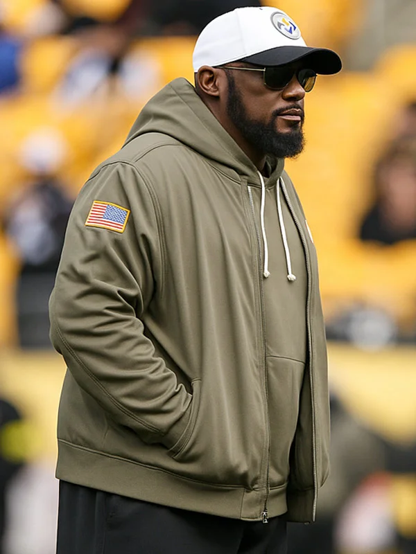 Mike Tomlin Green Bomber Jacket
