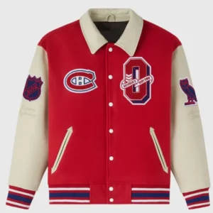 NHL Montreal Canadiens Red Bomber Varsity Jacket