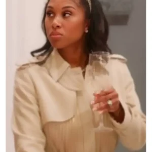 Heart And Hustle Houston Beige Pleated Trench Coat