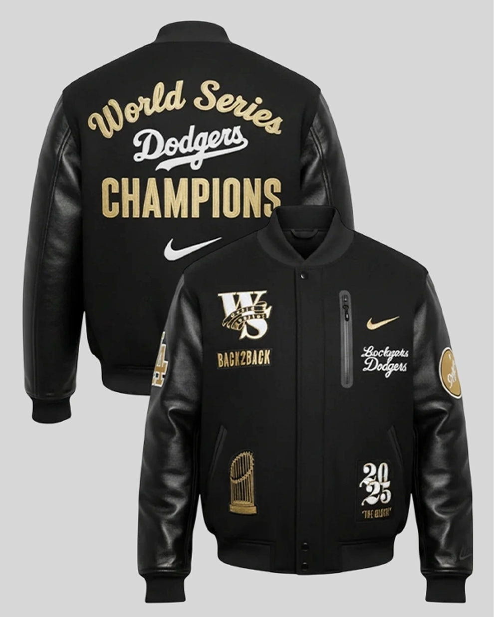 Nike Dodgers World Series Letterman Jacket