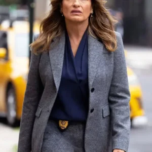 Olivia Benson Law and Order SVU S27 Grey Blazer