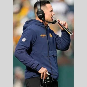 Matt LaFleur Packers Sideline Anorak Hooded Starter Jacket