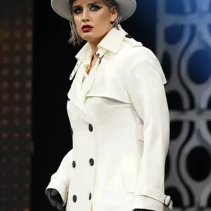 AEW Dynamite 2025 Toni Storm White Trench Coat