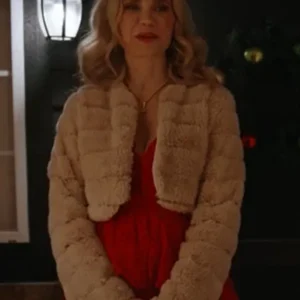 Fiona Gubelmann A Royal Montana Christmas Faux Fur Jacket