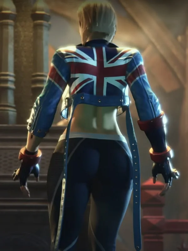 Cammy Street Fighter 6 Blue Biker Jacket