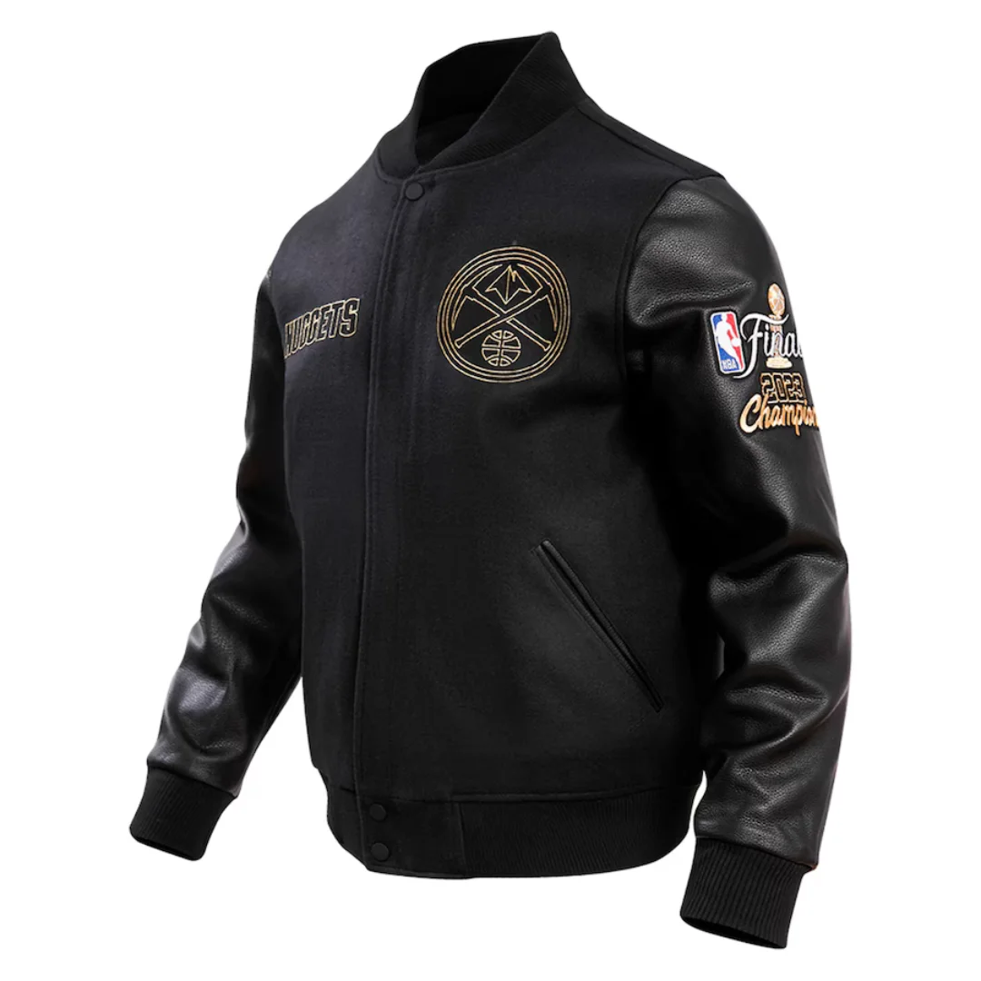 Denver Nuggets NBA Finals Champions Black Varsity Jacket