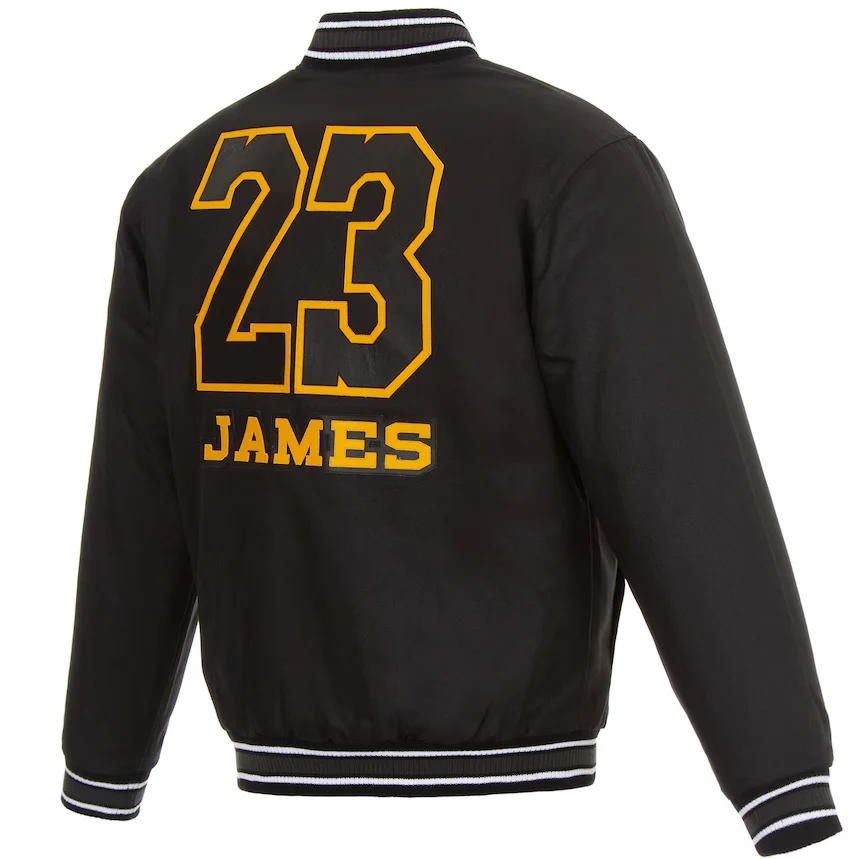 LeBron James Los Angeles Lakers Black Jacket
