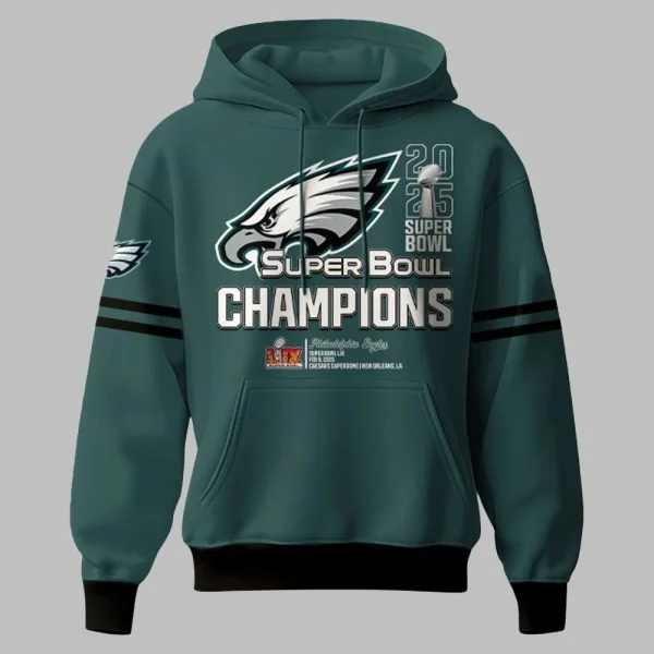 Philadelphia Eagles 2X Super Bowl Championship Hoodie